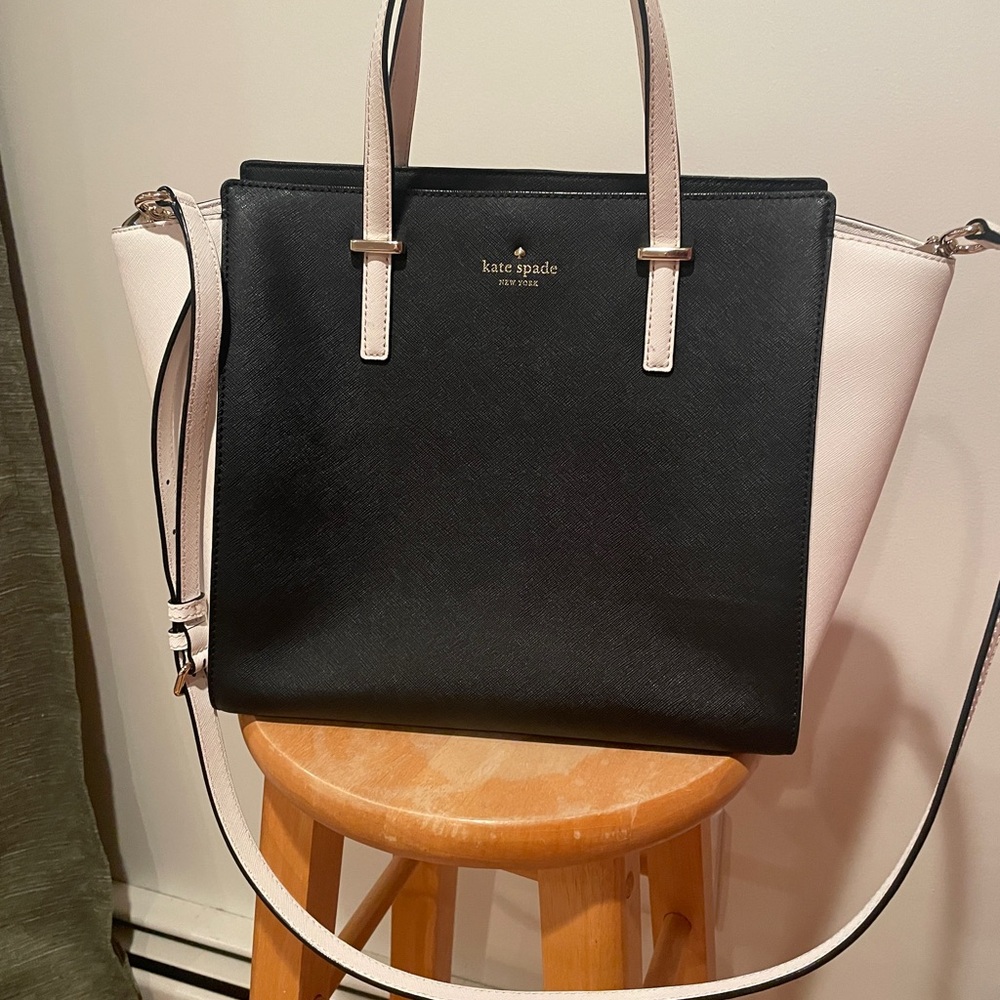 Kate Spade Black and Cream Tote Bag